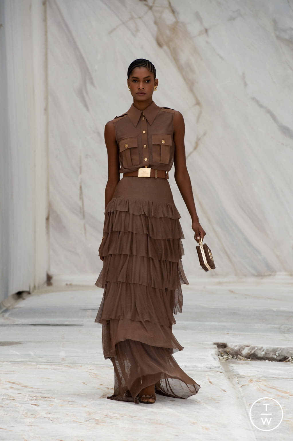 Fashion Week Milan Spring/Summer 2022 look 24 from the Elisabetta Franchi collection womenswear