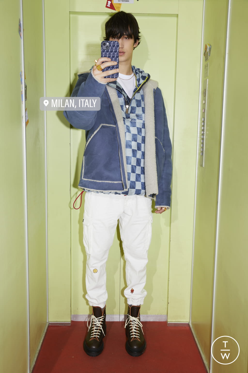 Fashion Week Milan Pre-Fall 2022 look 24 from the Dsquared2 collection 男装