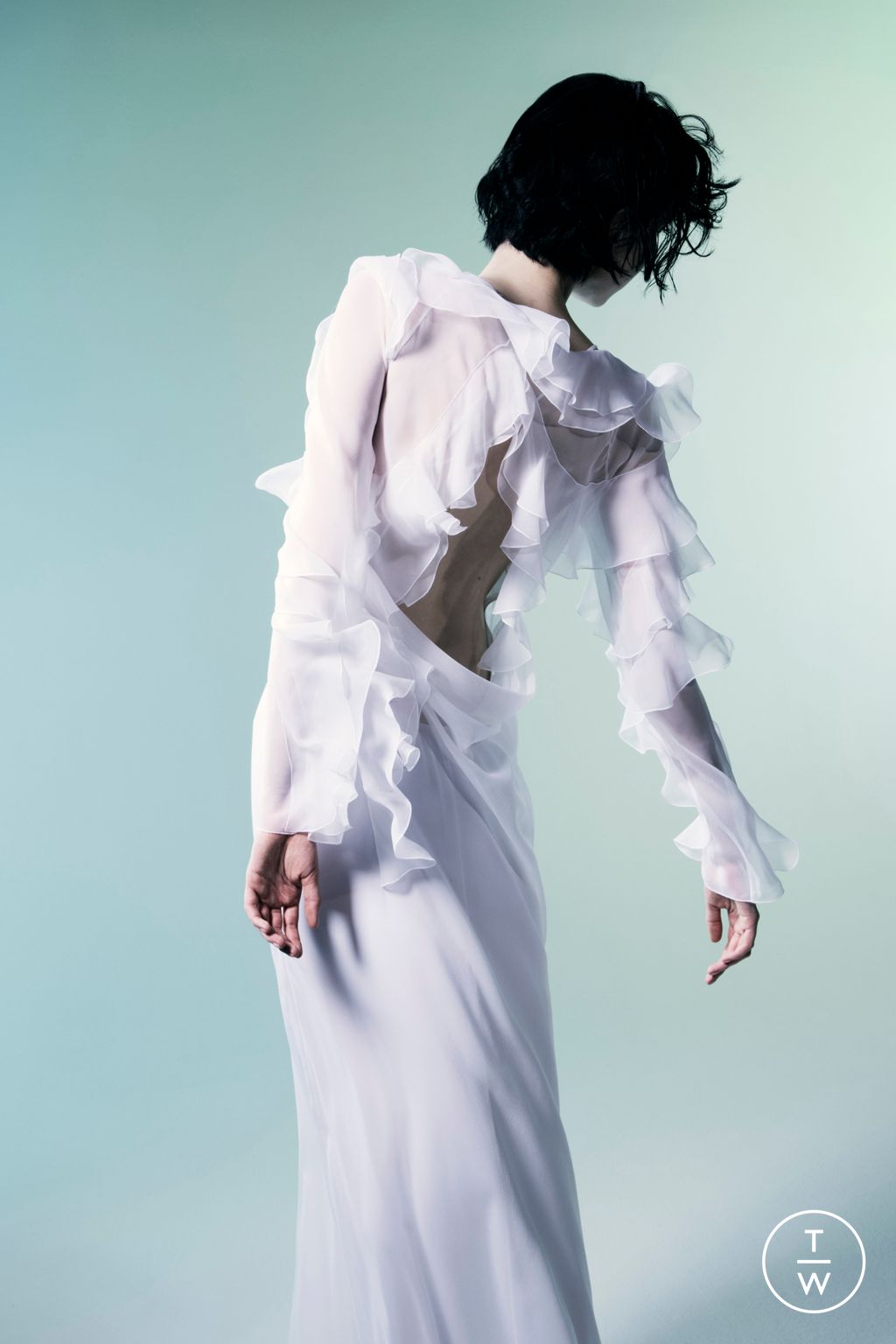 Fashion Week Milan Resort 2025 look 24 from the Alberta Ferretti collection womenswear