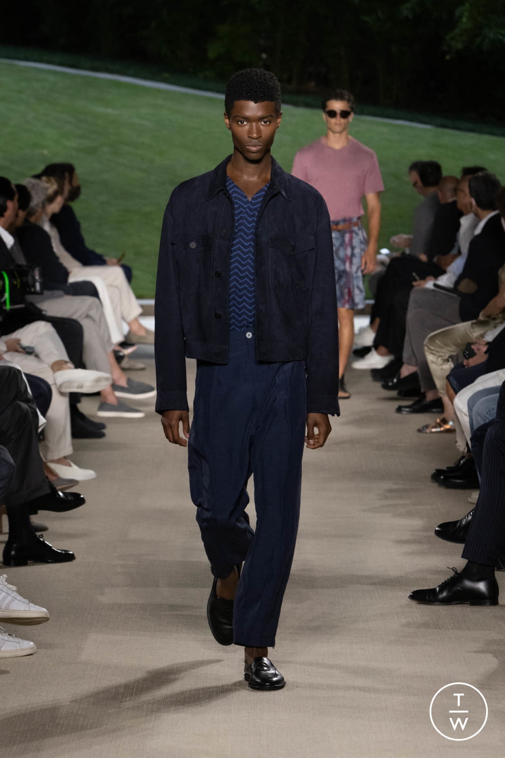 Fashion Week Milan Spring/Summer 2022 look 23 from the Giorgio Armani collection menswear