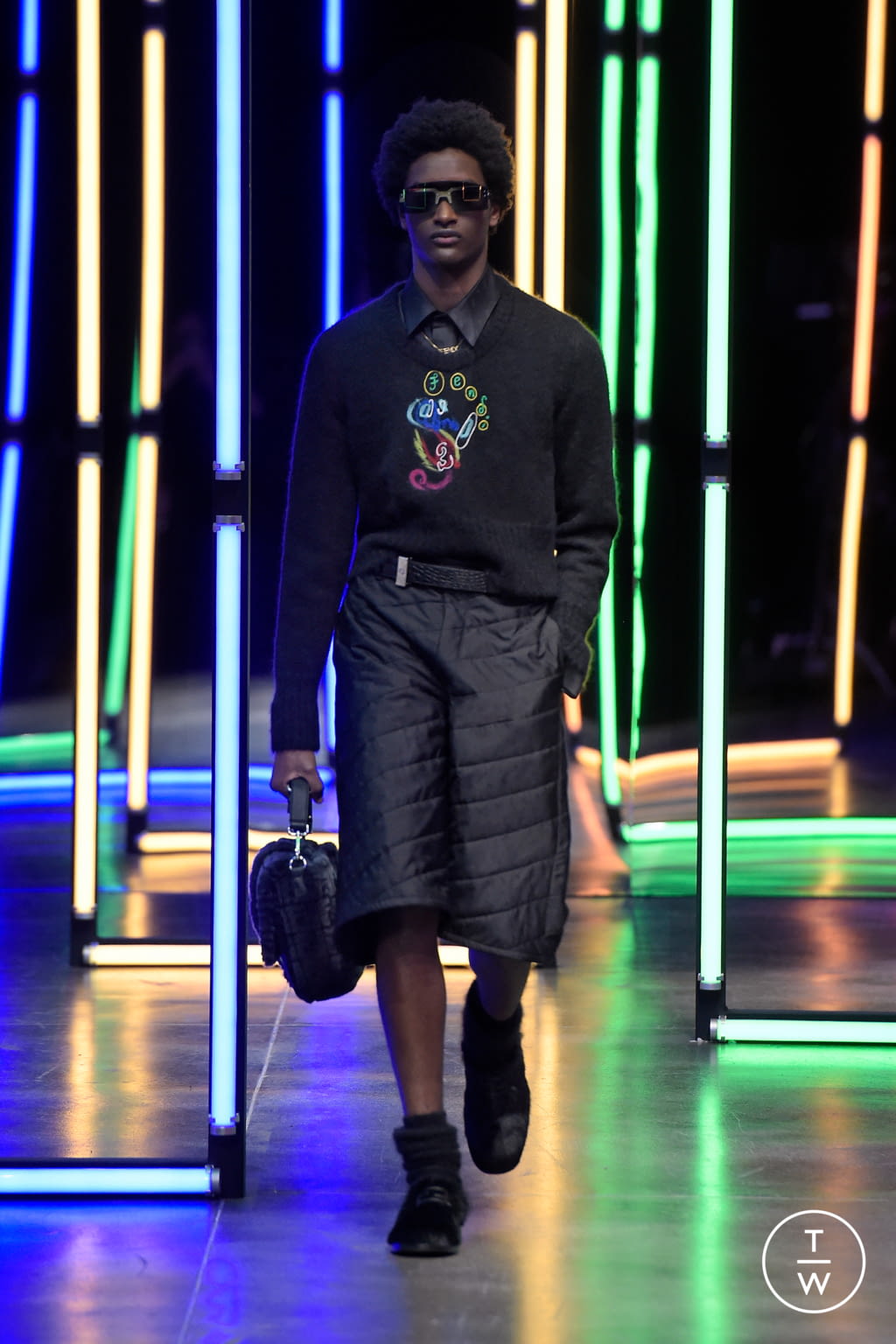 Fashion Week Milan Fall/Winter 2021 look 24 from the Fendi collection menswear