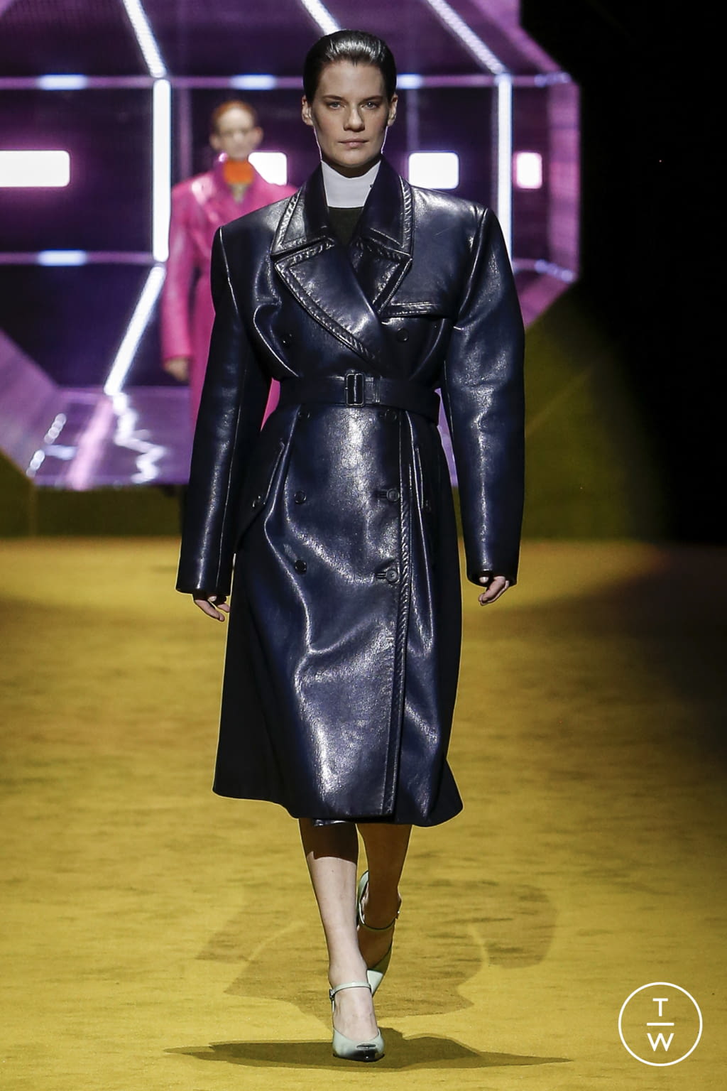 Fashion Week Milan Fall/Winter 2022 look 24 from the Prada collection womenswear