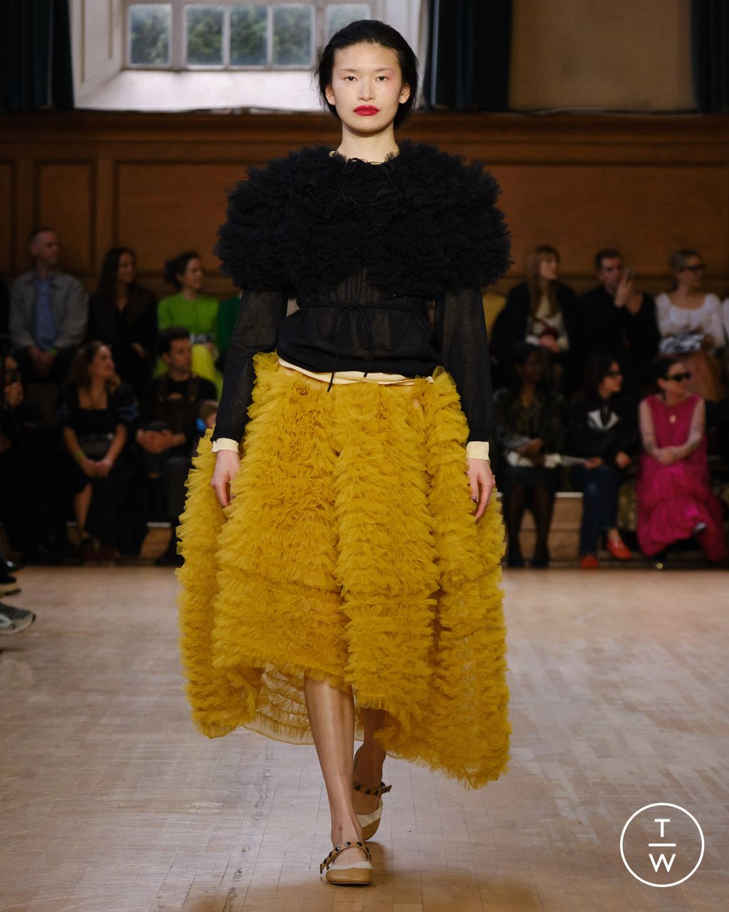 Fashion Week London Fall/Winter 2024 look 4 de la collection Molly Goddard womenswear