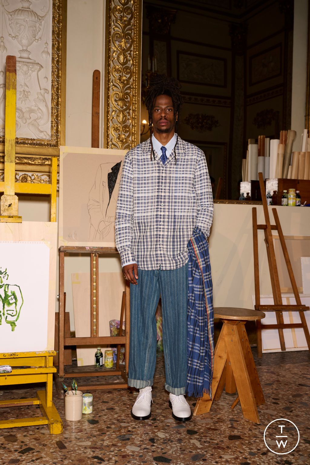 Fashion Week Paris Resort 2025 look 12 from the Paul Smith collection menswear