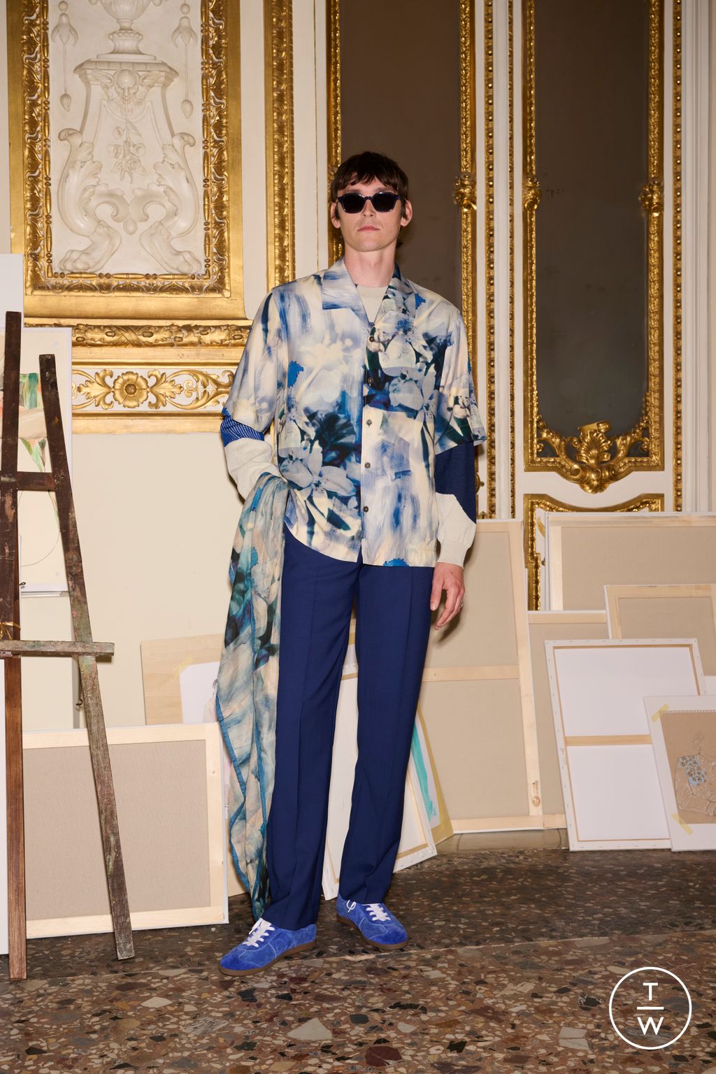 Fashion Week Paris Resort 2025 look 18 from the Paul Smith collection menswear
