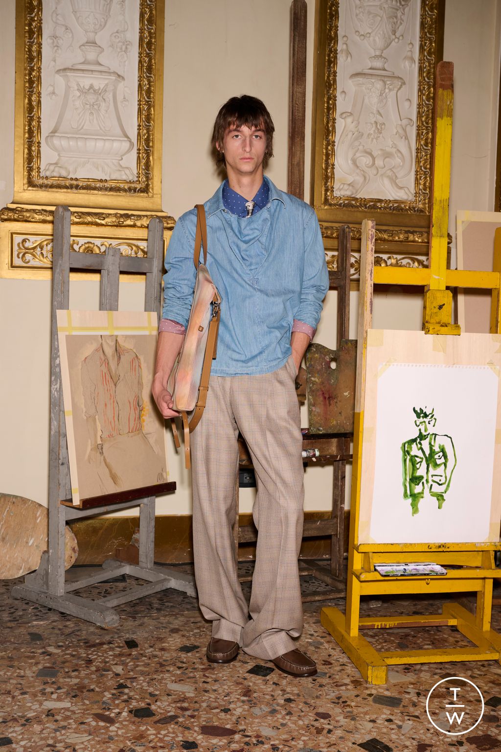 Fashion Week Paris Resort 2025 look 20 from the Paul Smith collection menswear