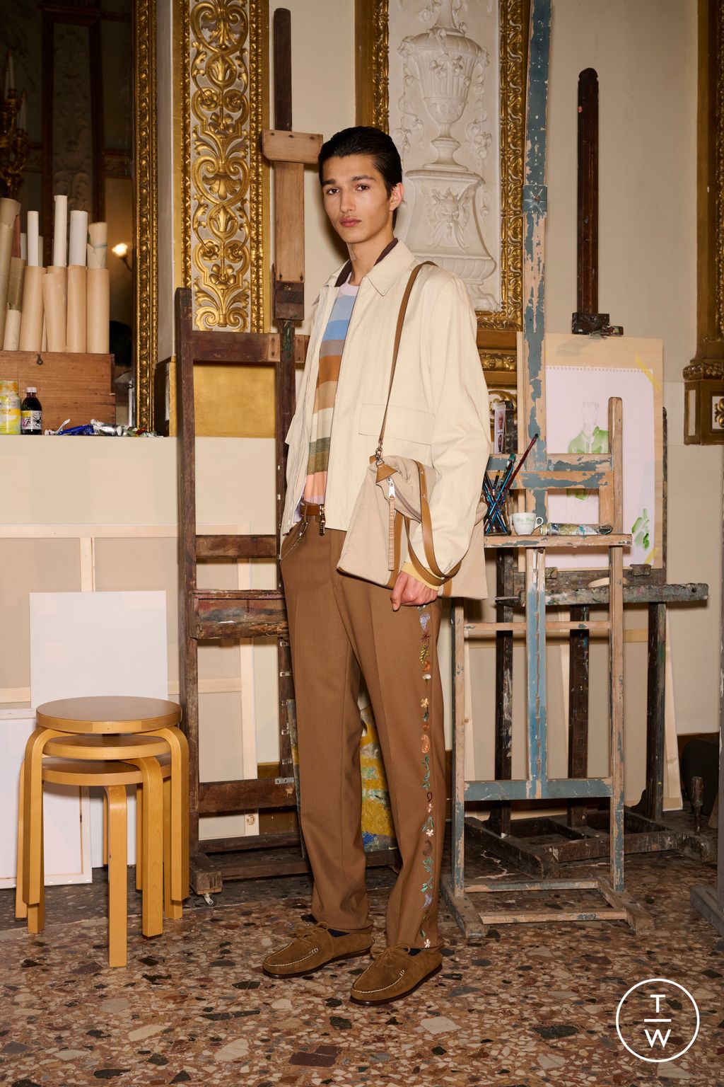 Fashion Week Paris Resort 2025 look 29 from the Paul Smith collection menswear