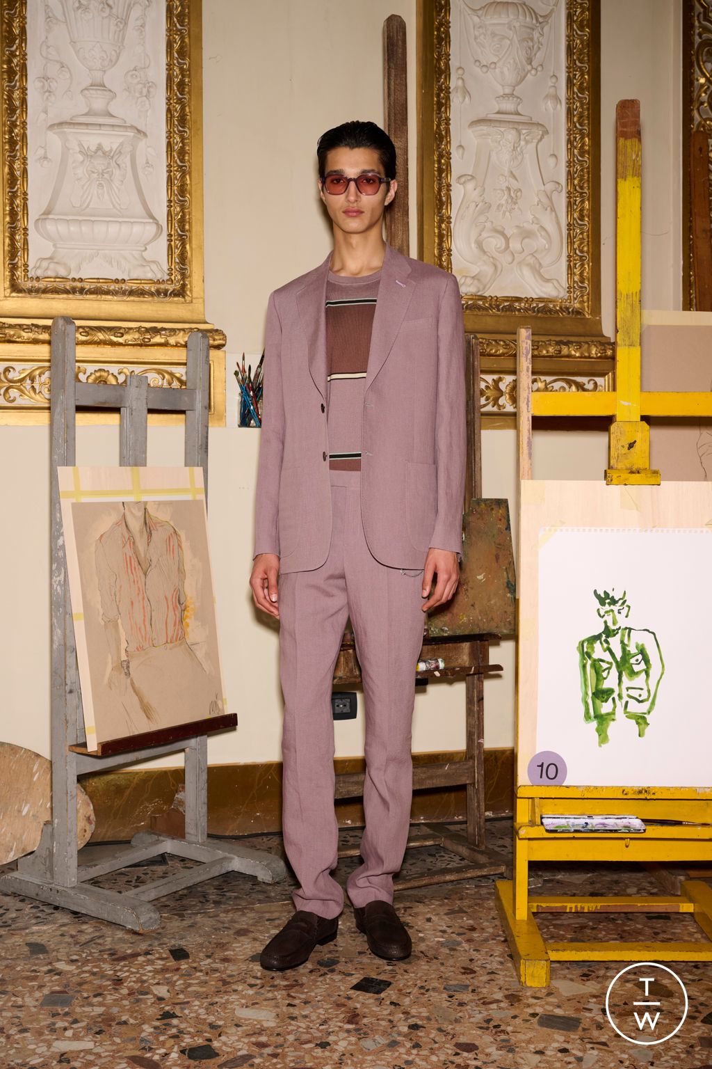 Fashion Week Paris Resort 2025 look 33 from the Paul Smith collection menswear