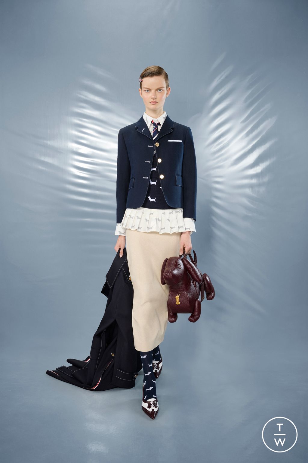 Fashion Week New York Resort 2025 look 25 from the Thom Browne collection womenswear