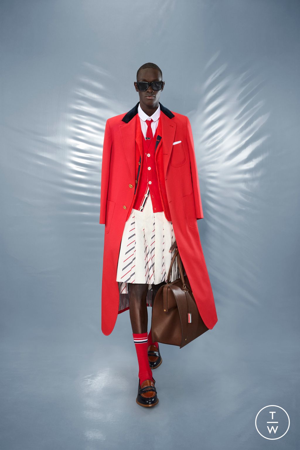 Fashion Week New York Resort 2025 look 26 from the Thom Browne collection 男装