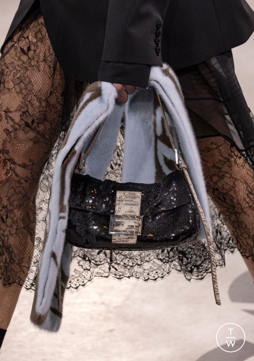 Fashion Week Milan Fall/Winter 2026 look 32 from the Fendi collection womenswear accessories