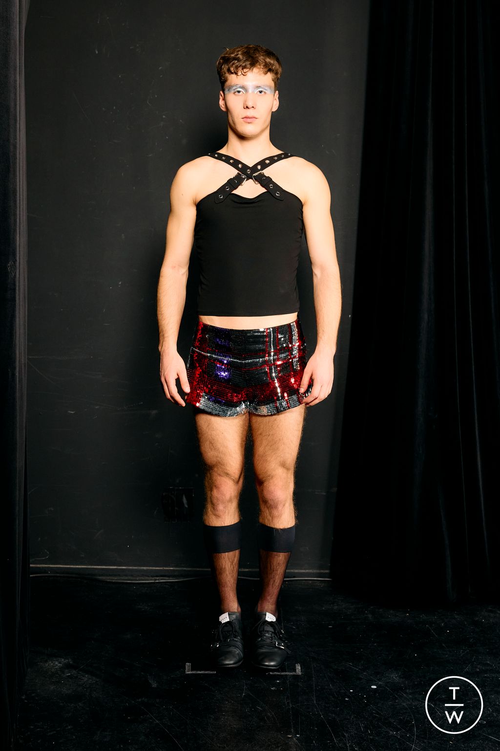 Fashion Week Paris Fall/Winter 2026 look 24 from the Jeanne Friot collection menswear