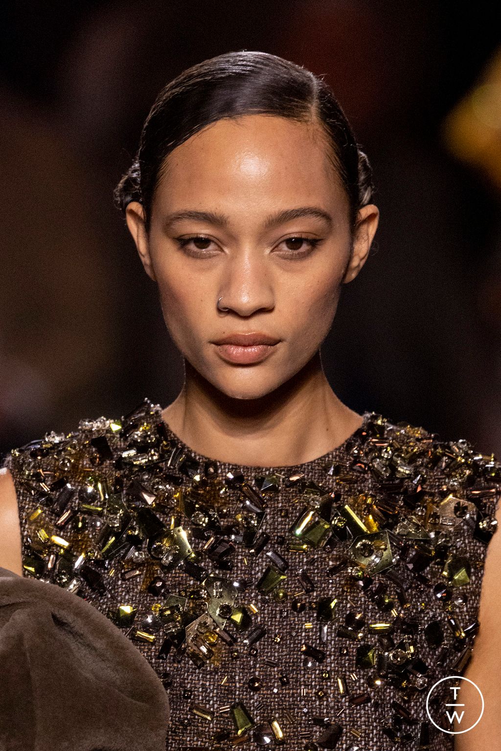 Fashion Week Milan Fall/Winter 2025 look 71 from the Fendi collection 女装配饰