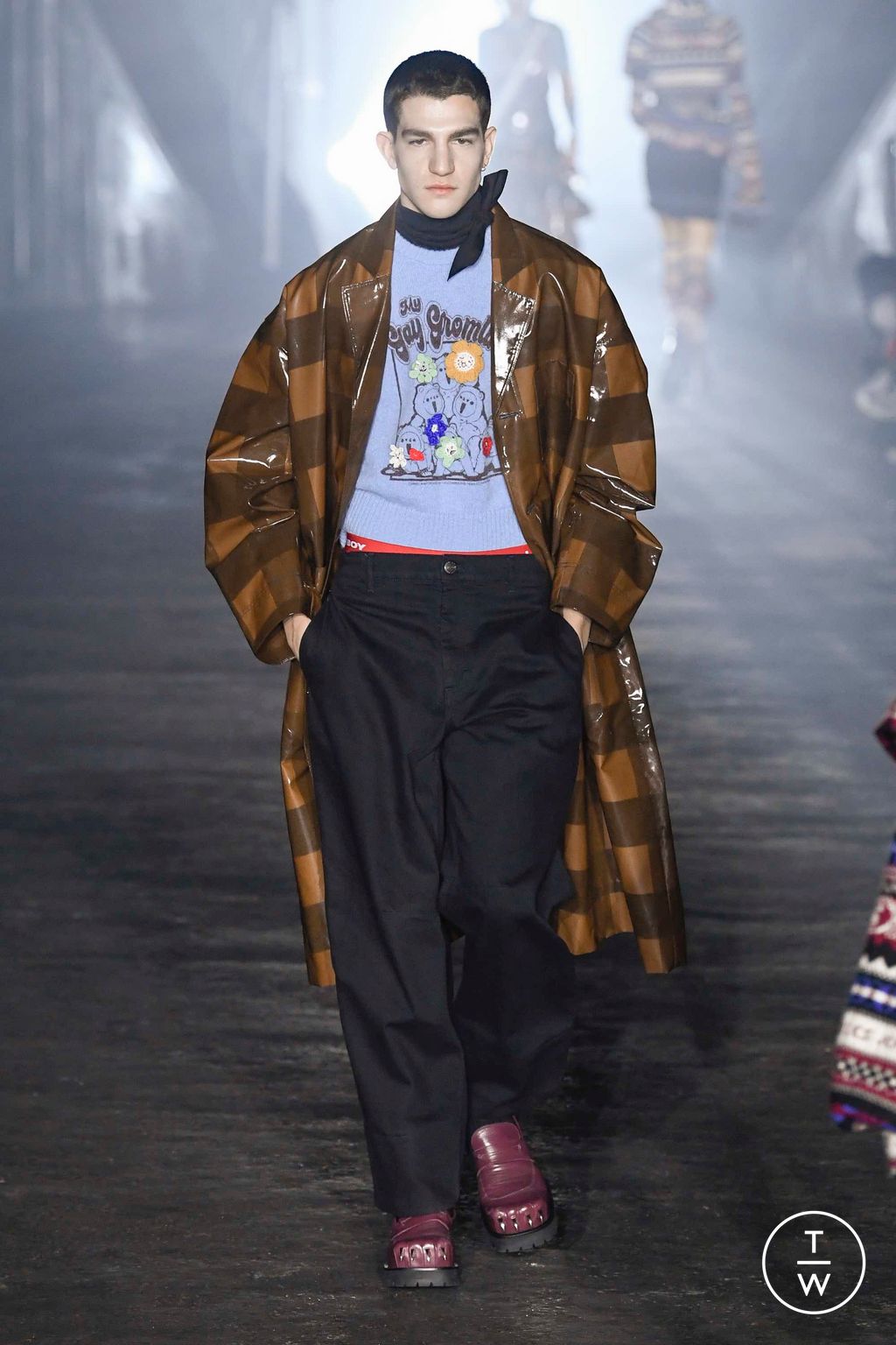 Fashion Week Milan Fall/Winter 2023 look 21 from the Charles Jeffrey LOVERBOY collection menswear