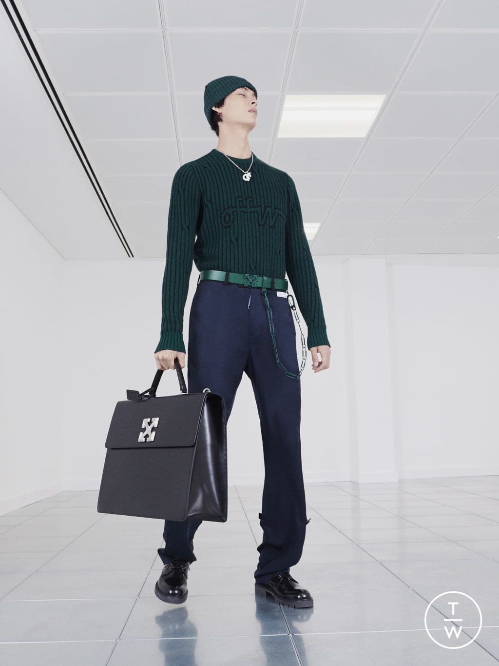 Fashion Week Paris Pre-Fall 2020 look 26 from the Off-White collection 男装