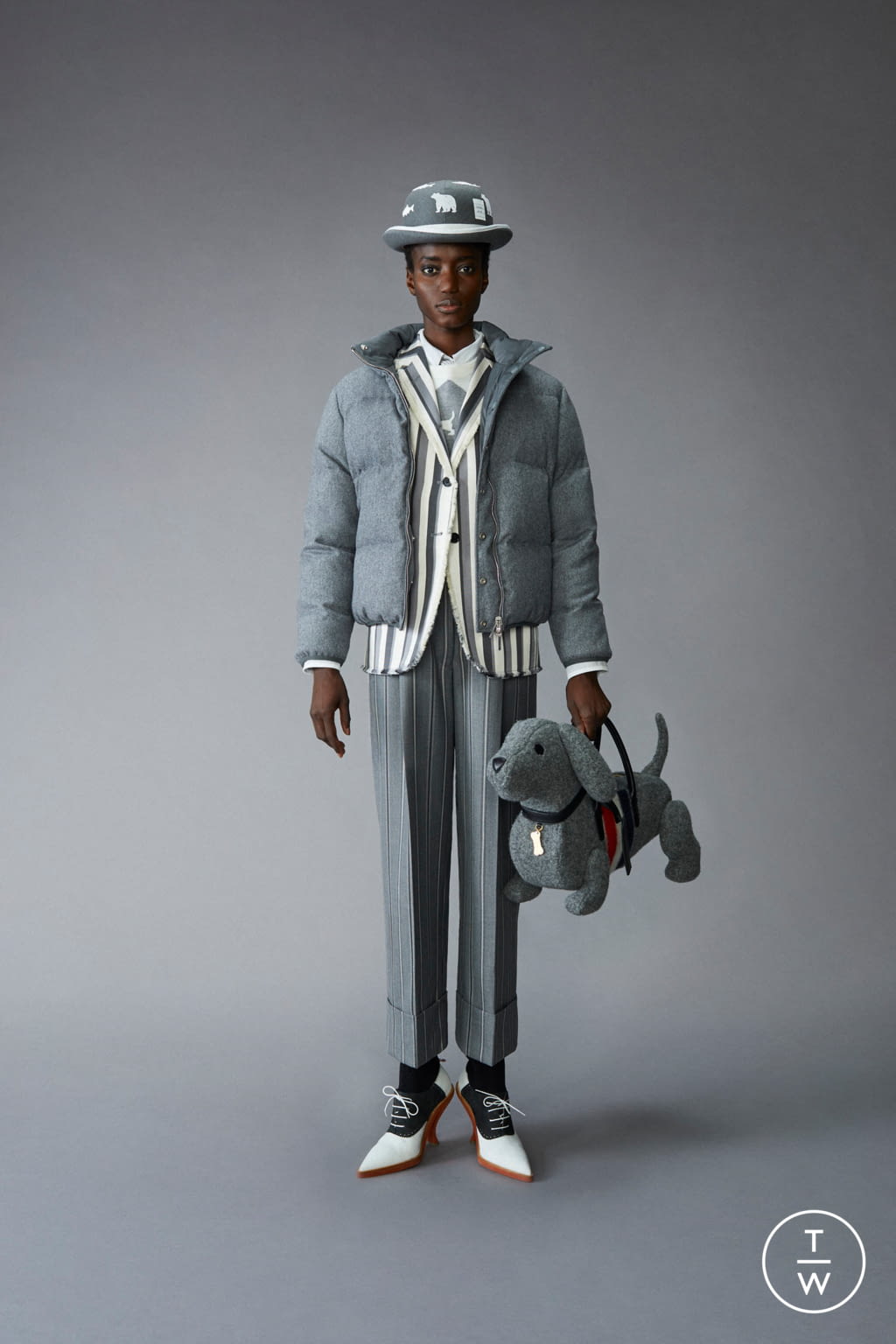 Fashion Week Paris Pre-Fall 2021 look 25 from the Thom Browne collection womenswear