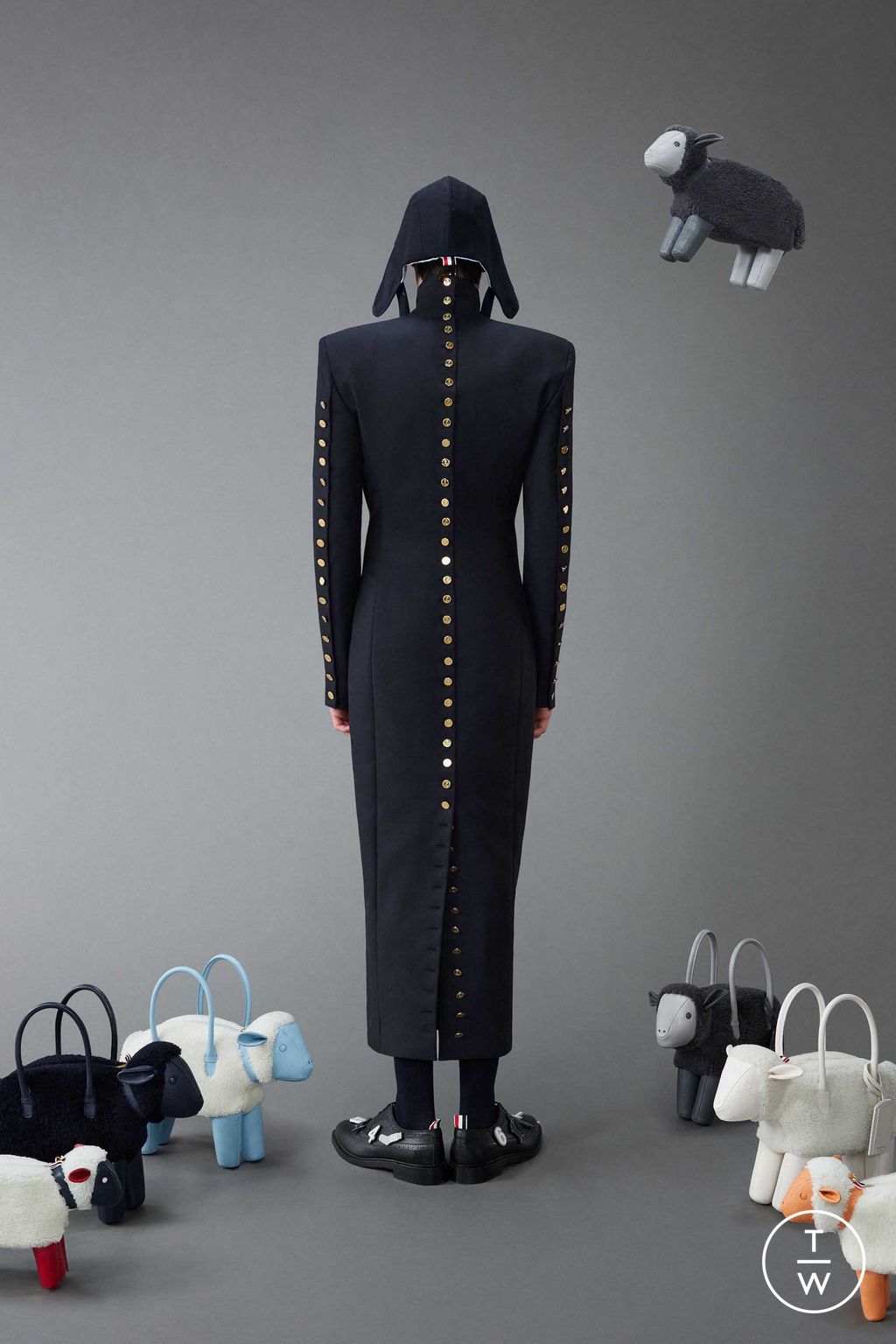 Fashion Week New York Resort 2024 look 25 from the Thom Browne collection menswear