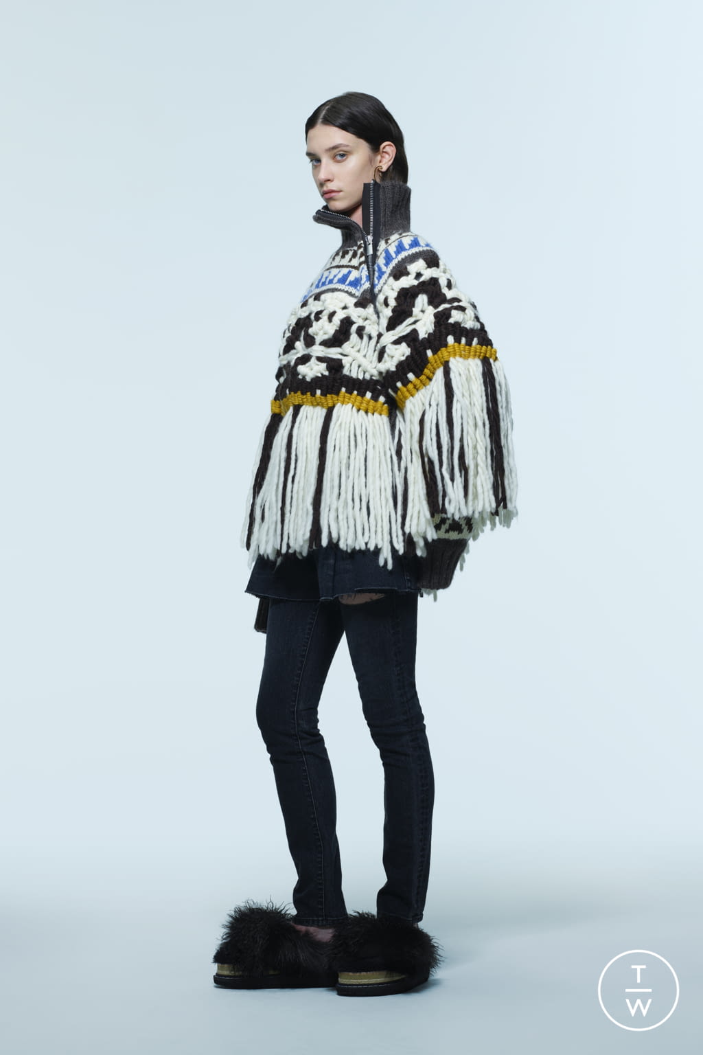Fashion Week Paris Pre-Fall 2022 look 25 from the Sacai collection 女装