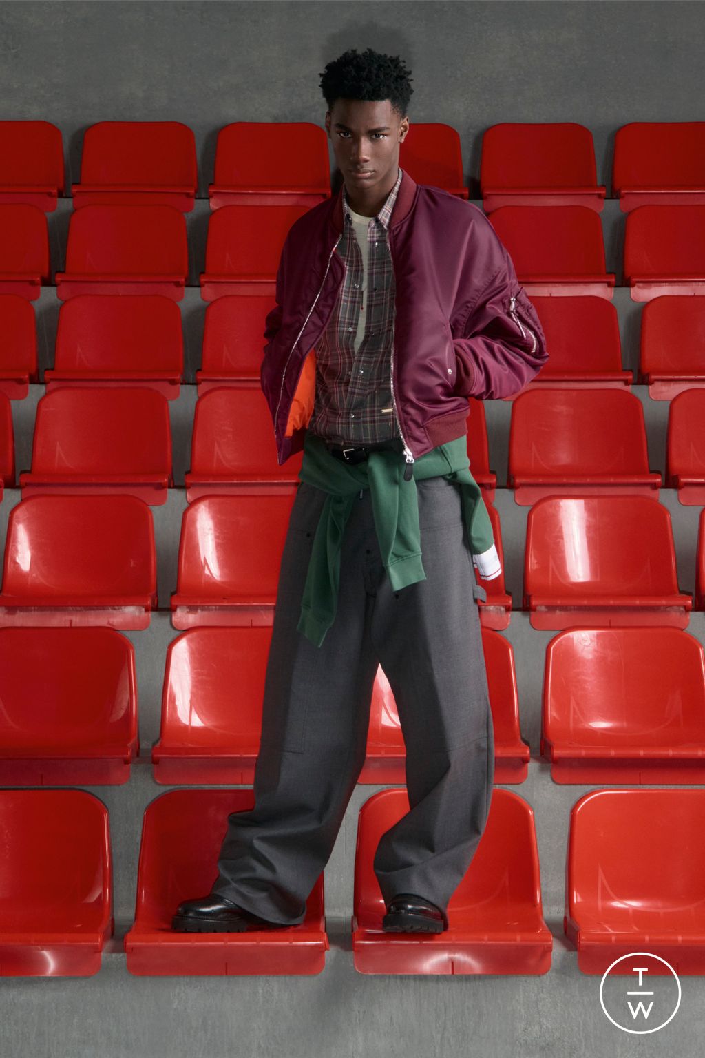 Fashion Week Milan Pre-Fall 2026 look 25 from the Dsquared2 collection menswear