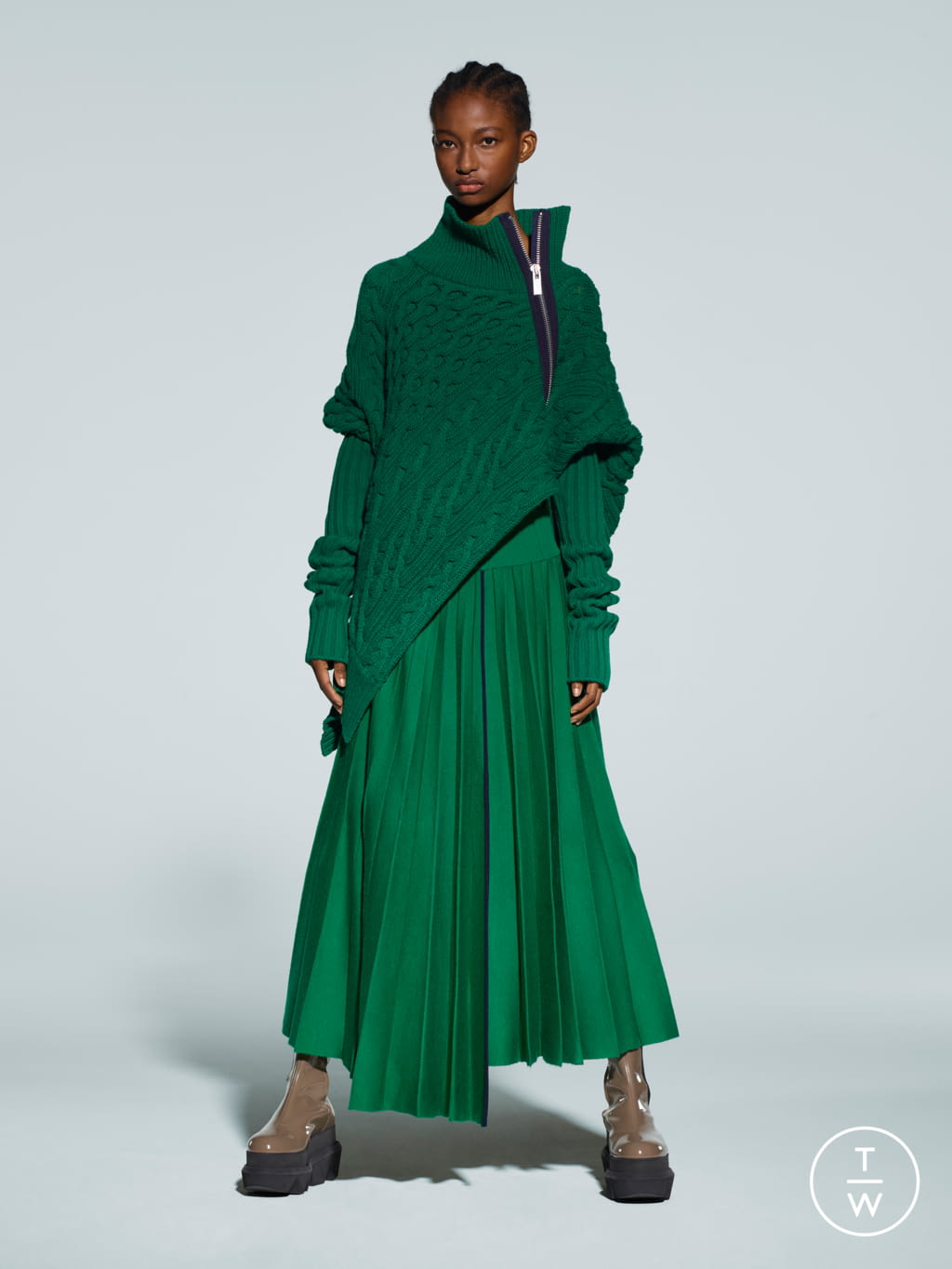 Fashion Week Paris Pre-Fall 2021 look 25 de la collection Sacai womenswear