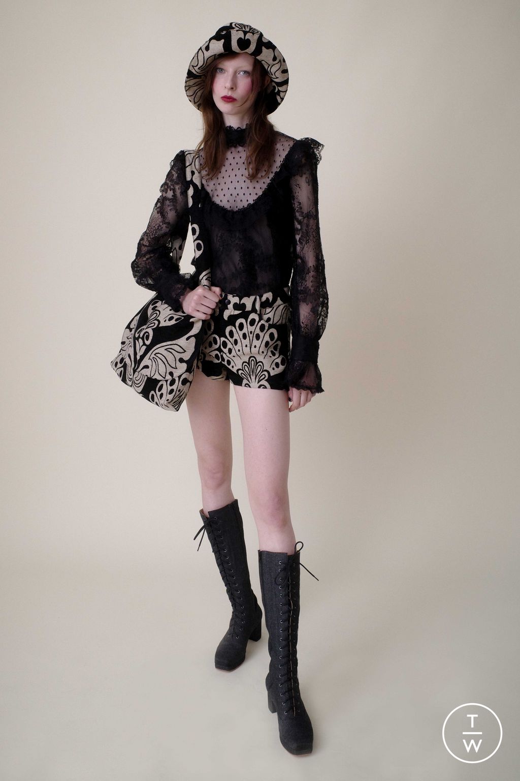 Fashion Week New York Resort 2025 look 25 from the Anna Sui collection womenswear