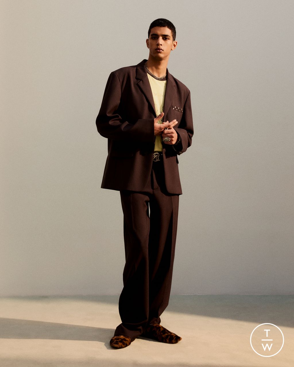 Fashion Week Paris Fall/Winter 2026 look 1 from the Bluemarble collection menswear