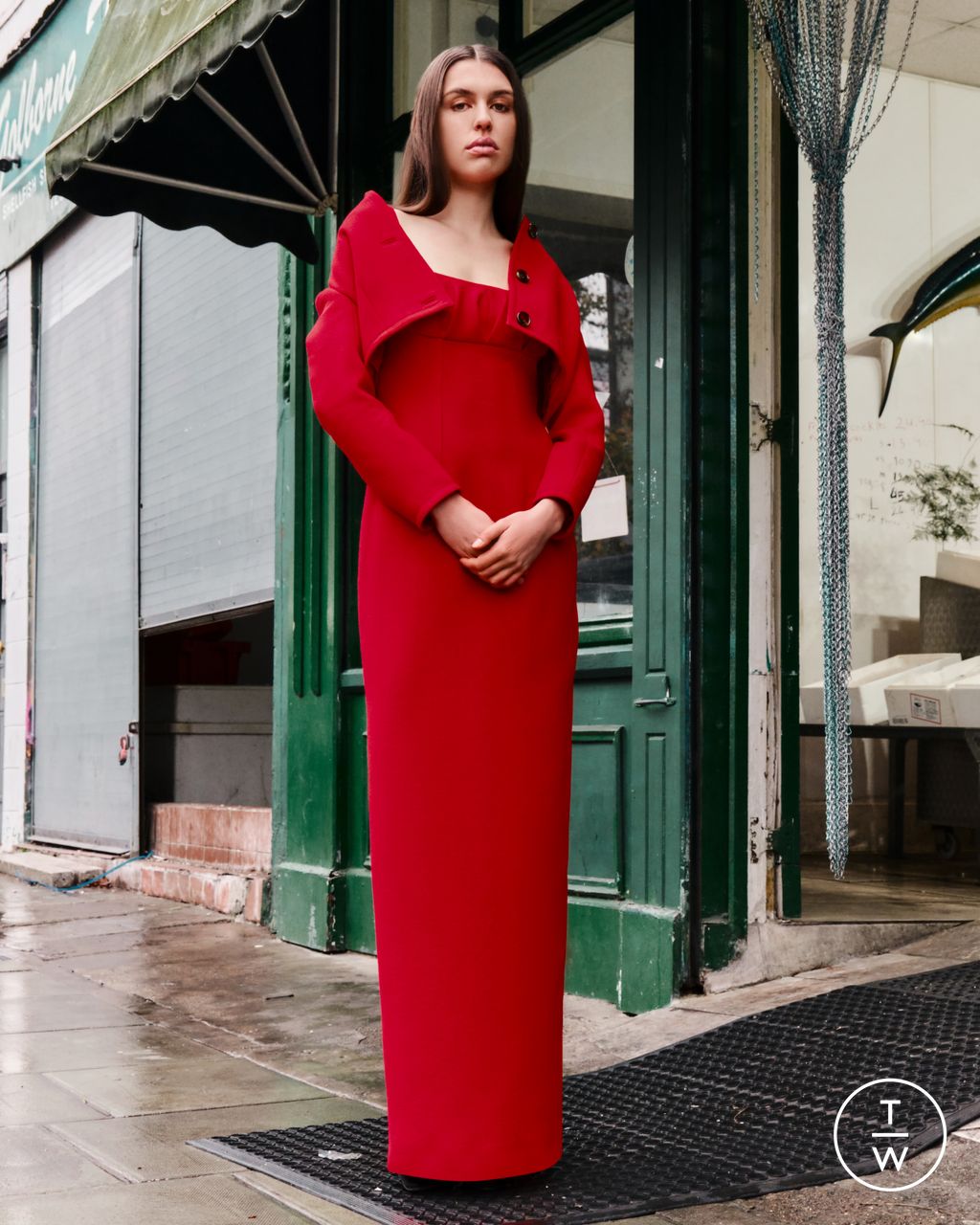 Fashion Week London Pre-Fall 2026 look 7 from the Emilia Wickstead collection womenswear