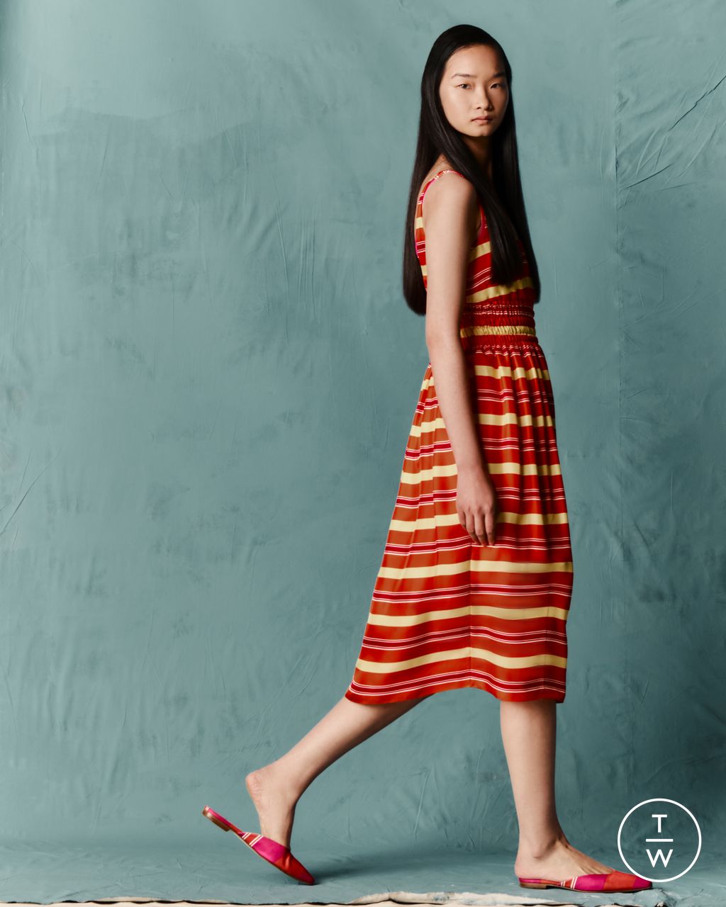 Fashion Week London Pre-Fall 2026 look 12 de la collection Emilia Wickstead womenswear