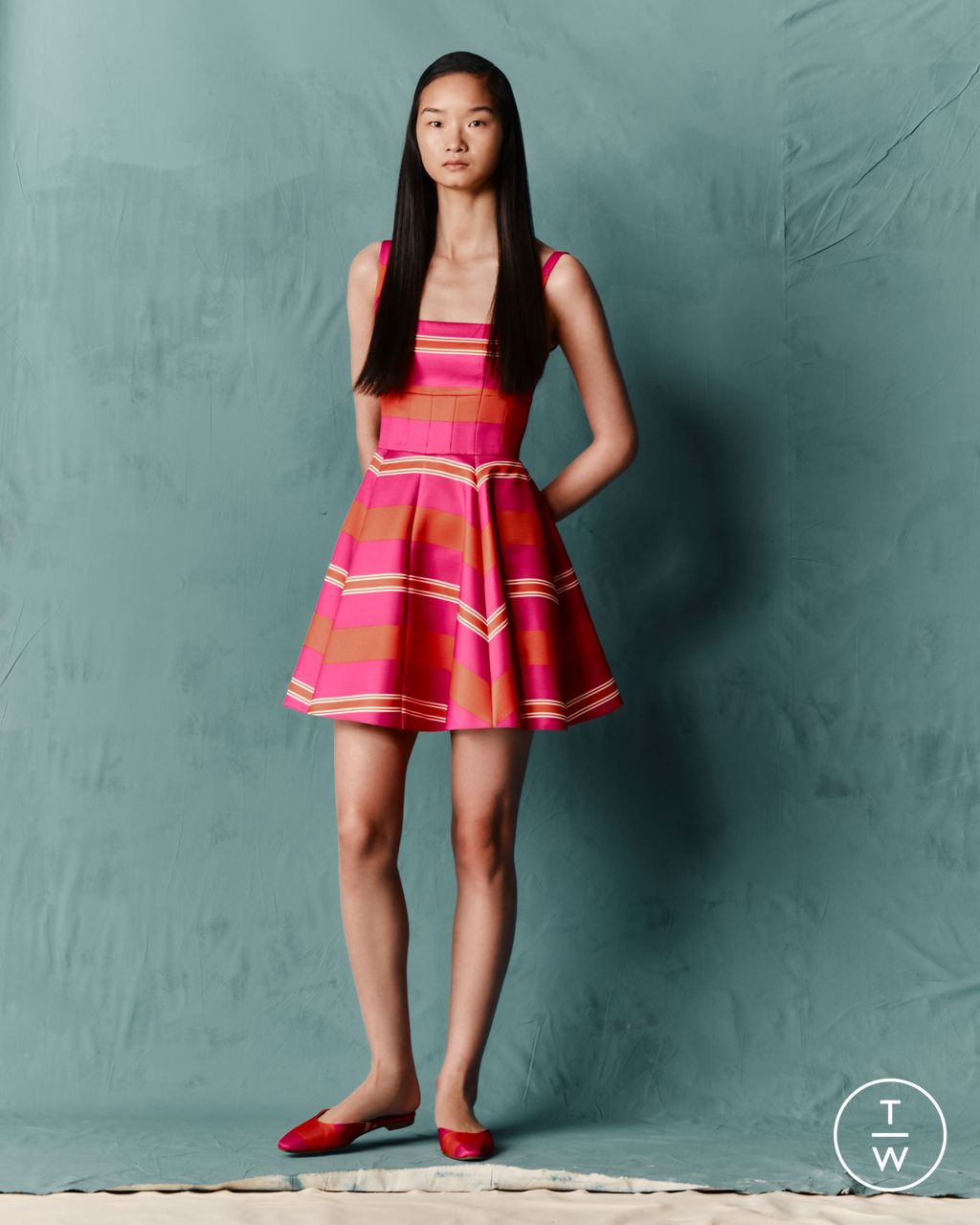 Fashion Week London Pre-Fall 2026 look 14 from the Emilia Wickstead collection womenswear