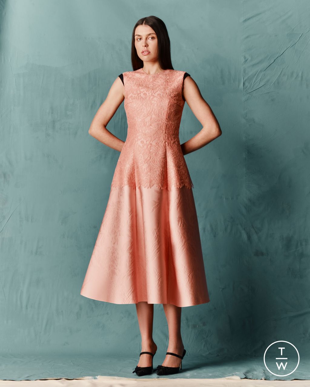 Fashion Week London Pre-Fall 2026 look 16 from the Emilia Wickstead collection womenswear