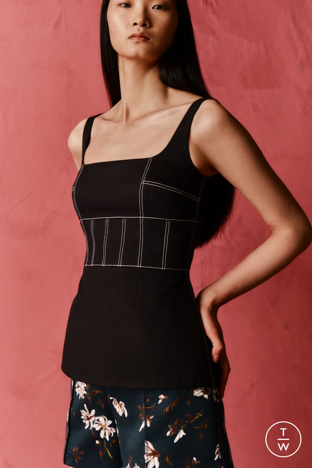 Fashion Week London Pre-Fall 2026 look 49 from the Emilia Wickstead collection womenswear