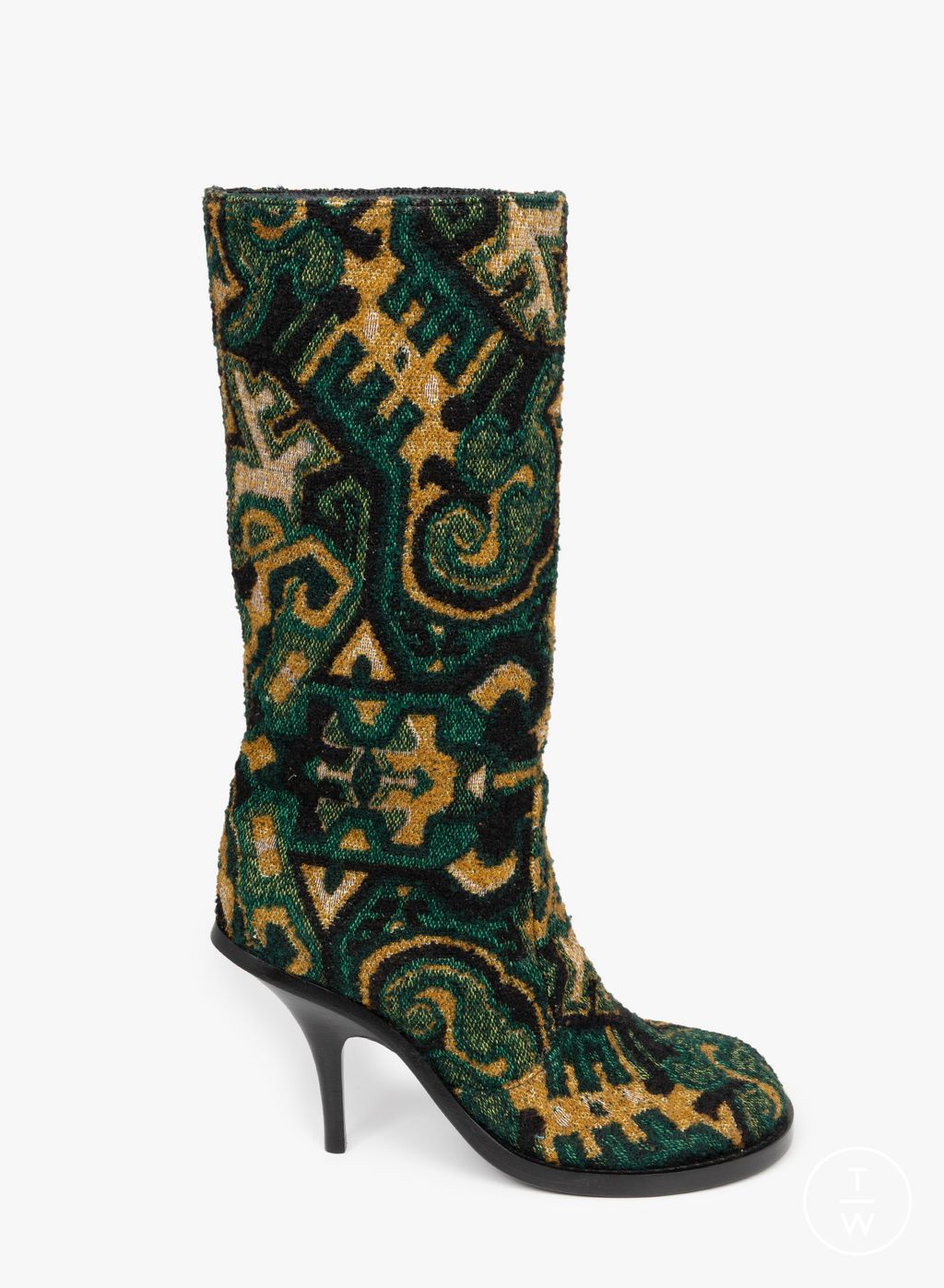 Fashion Week Paris Fall/Winter 2025 look 10 de la collection Dries Van Noten womenswear accessories