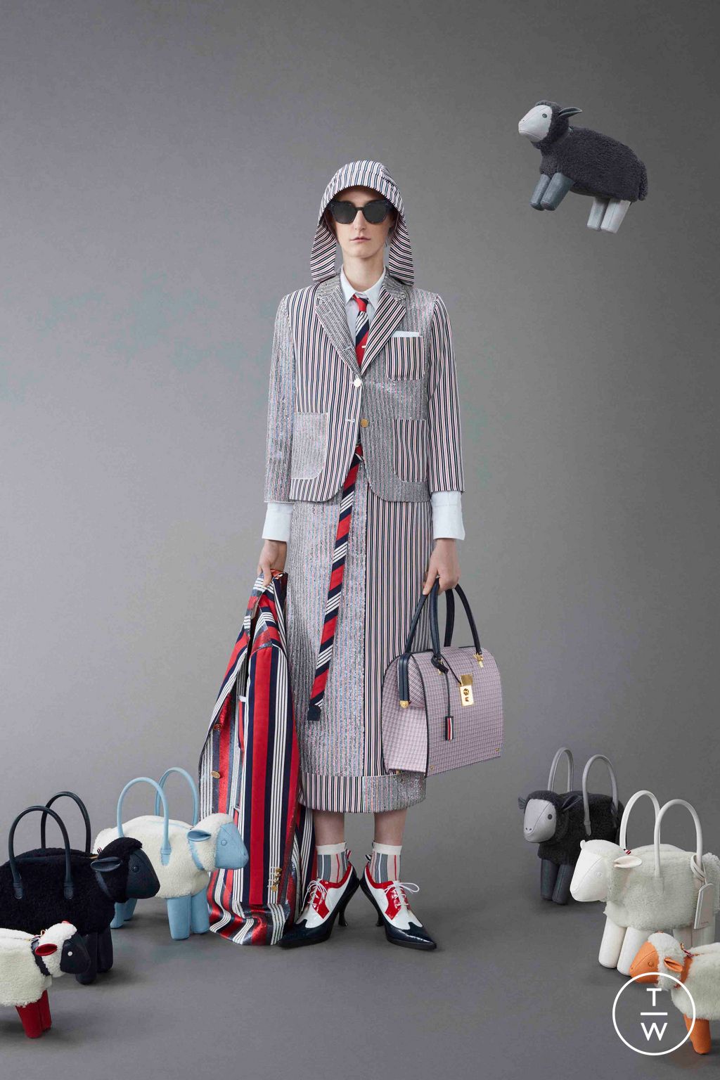 Fashion Week New York Resort 2024 look 25 from the Thom Browne collection womenswear