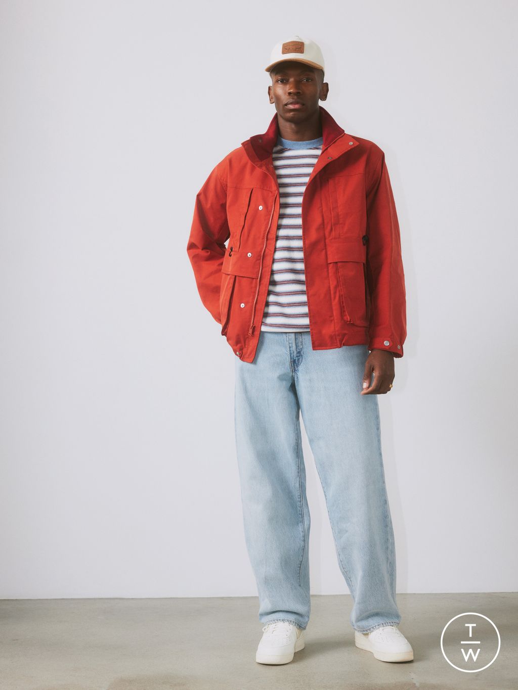 Fashion Week Paris Spring/Summer 2025 look 6 from the Levi’s® collection womenswear