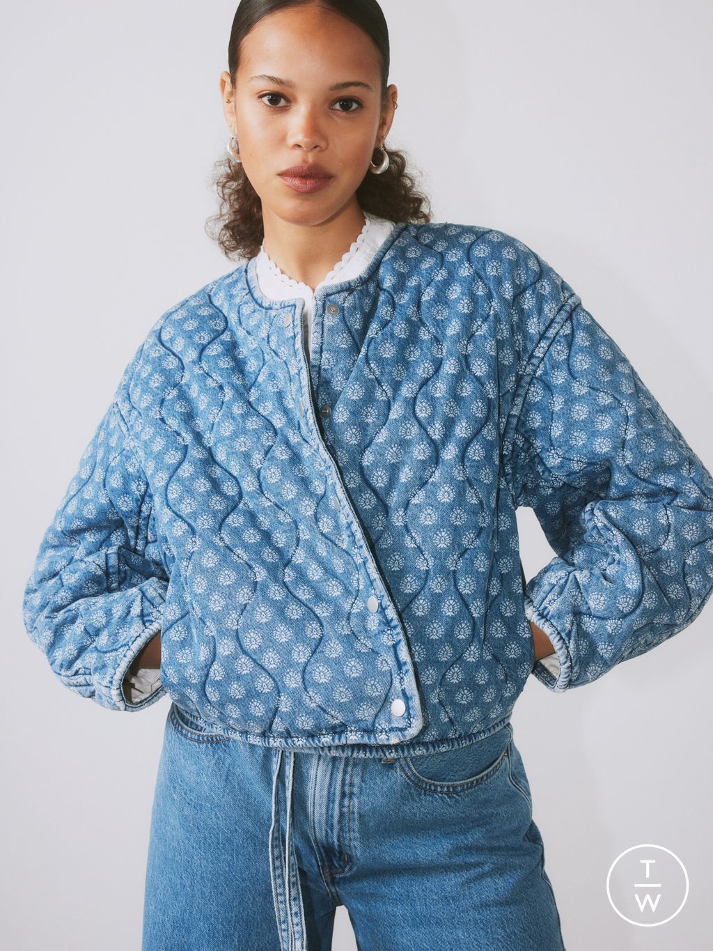 Fashion Week Paris Spring/Summer 2025 look 10 from the Levi’s® collection womenswear