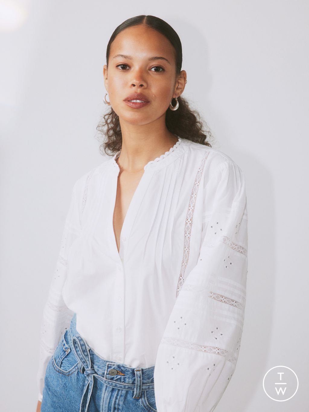 Fashion Week Paris Spring/Summer 2025 look 12 from the Levi’s® collection womenswear