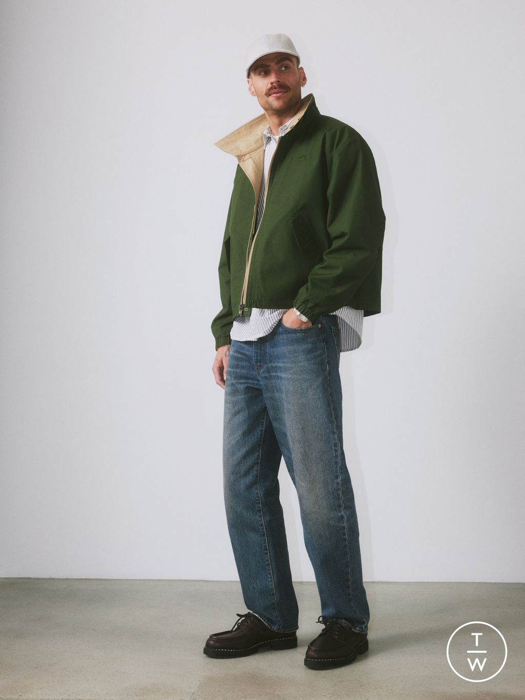 Fashion Week Paris Spring/Summer 2025 look 37 from the Levi’s® collection womenswear