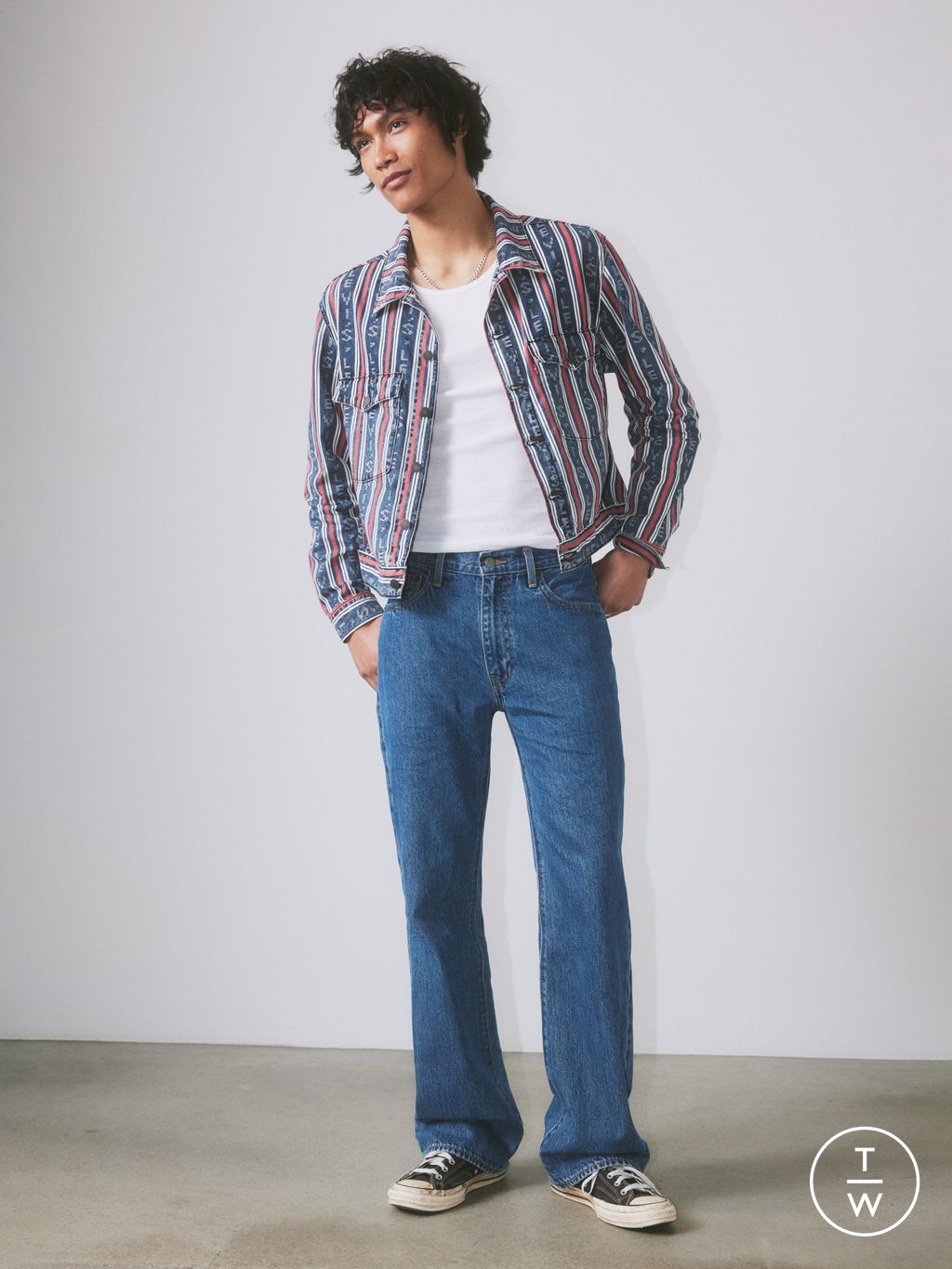 Fashion Week Paris Spring-Summer 2025 look 38 from the Levi’s® collection womenswear