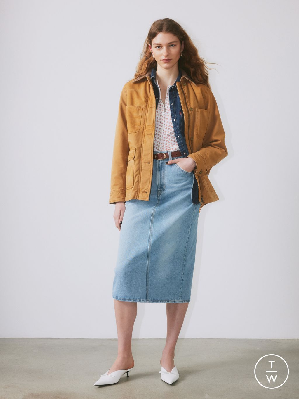 Fashion Week Paris Spring/Summer 2025 look 20 from the Levi’s® collection womenswear