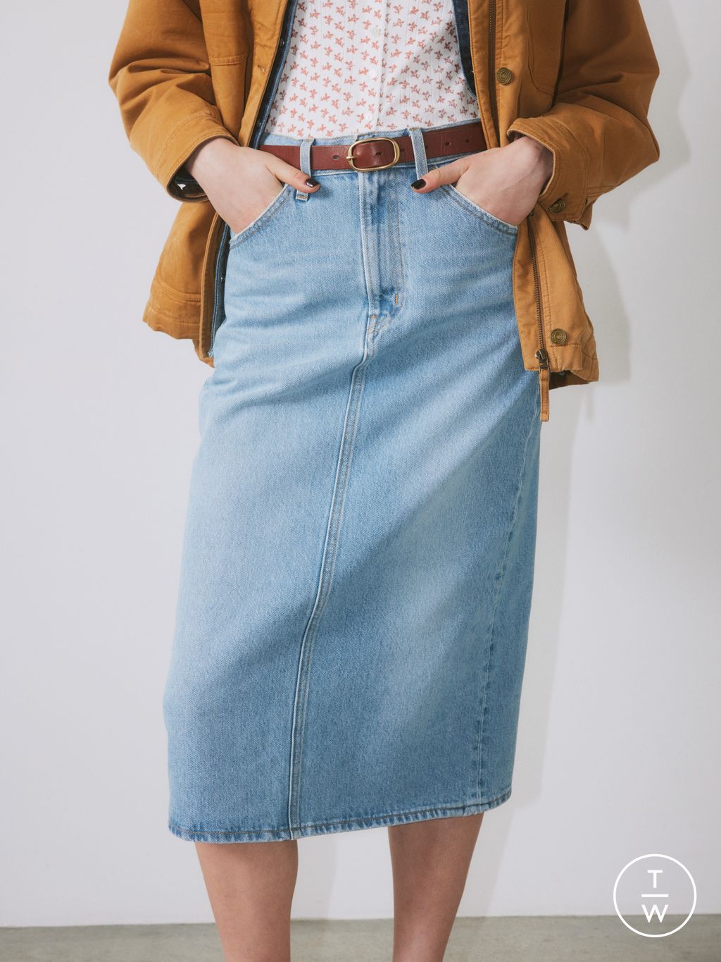 Fashion Week Paris Spring/Summer 2025 look 23 from the Levi’s® collection womenswear