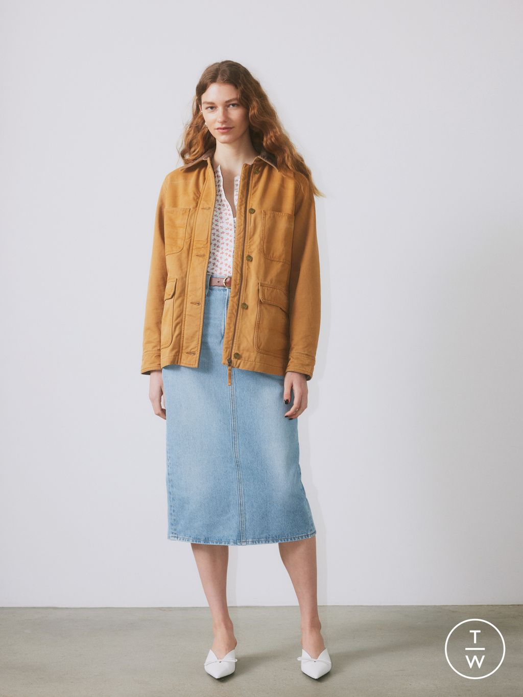 Fashion Week Paris Spring/Summer 2025 look 24 from the Levi’s® collection womenswear