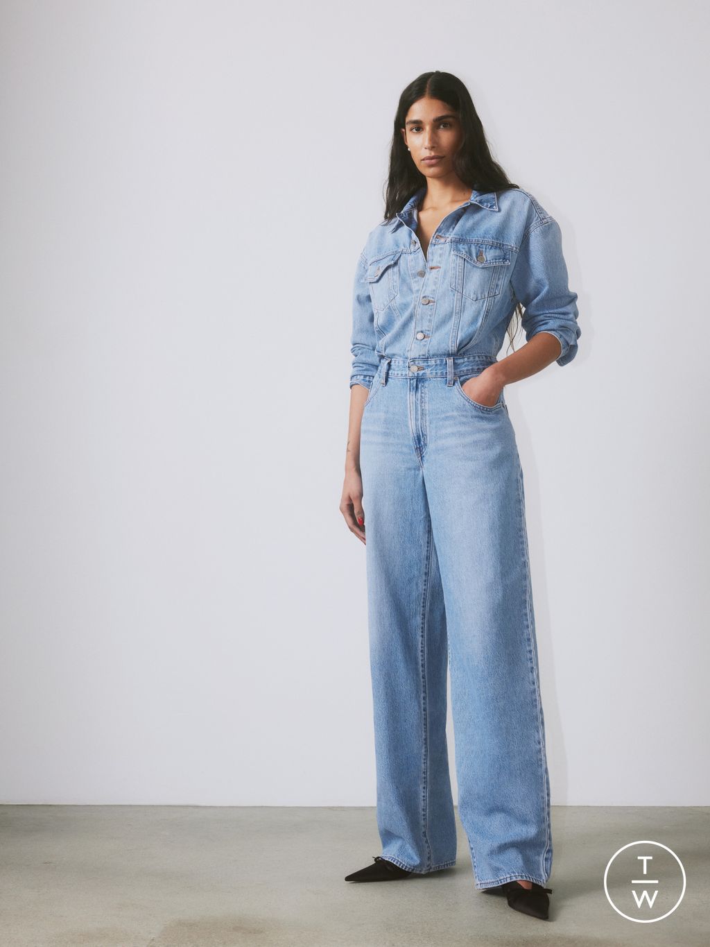 Fashion Week Paris Spring-Summer 2025 look 25 from the Levi’s® collection womenswear