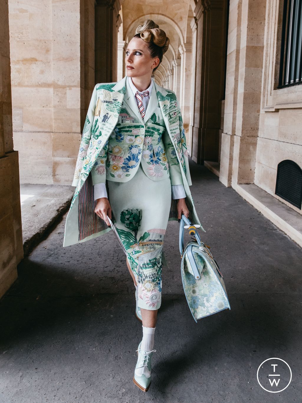 Fashion Week New York Resort 2023 look 25 from the Thom Browne collection womenswear