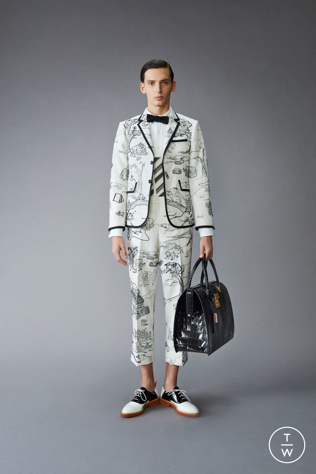 Fashion Week Paris Pre-Fall 2021 look 25 from the Thom Browne collection menswear