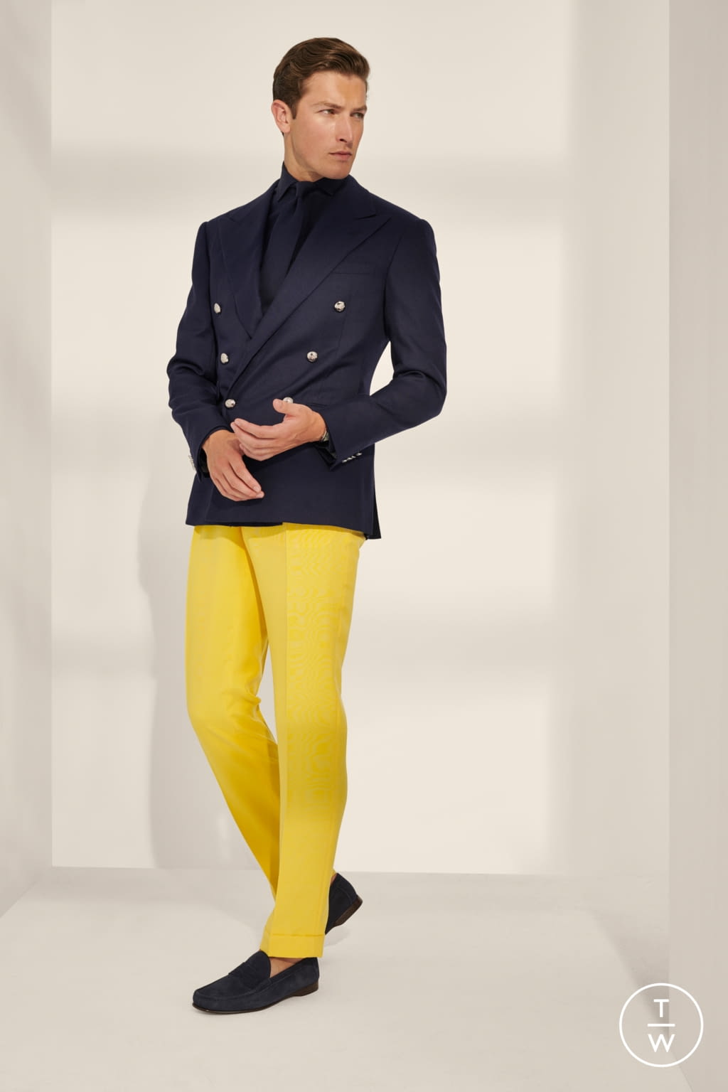 Fashion Week Milan Spring/Summer 2020 look 25 from the Ralph Lauren Purple Label collection 男装