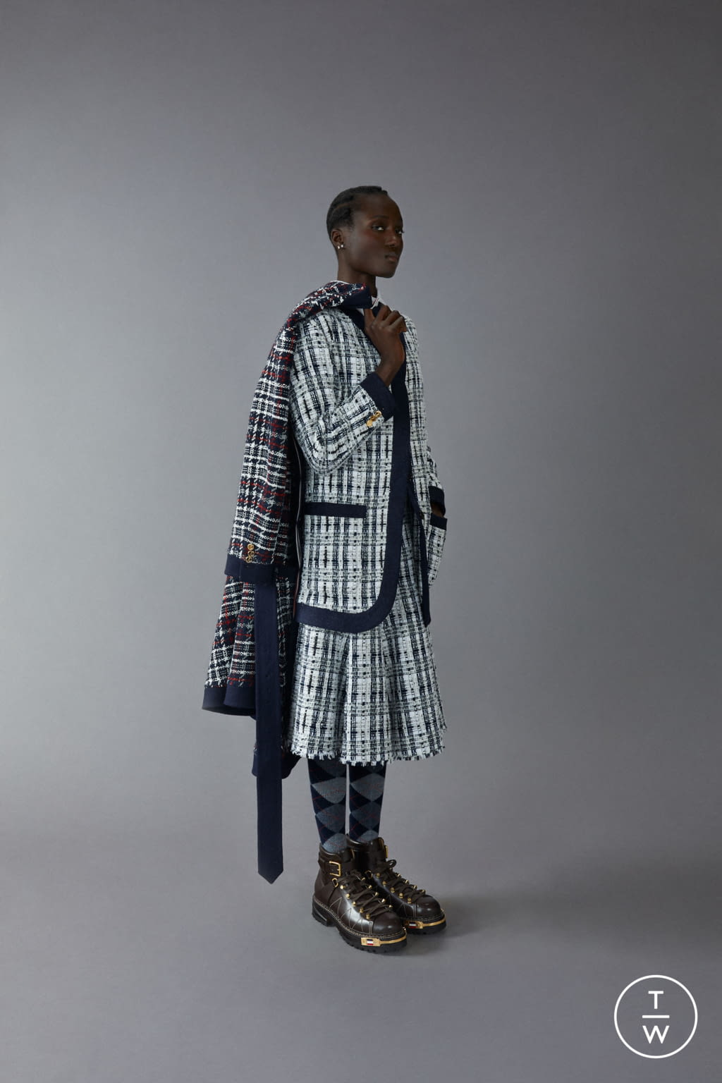 Fashion Week Paris Pre-Fall 2020 look 26 from the Thom Browne collection 女装