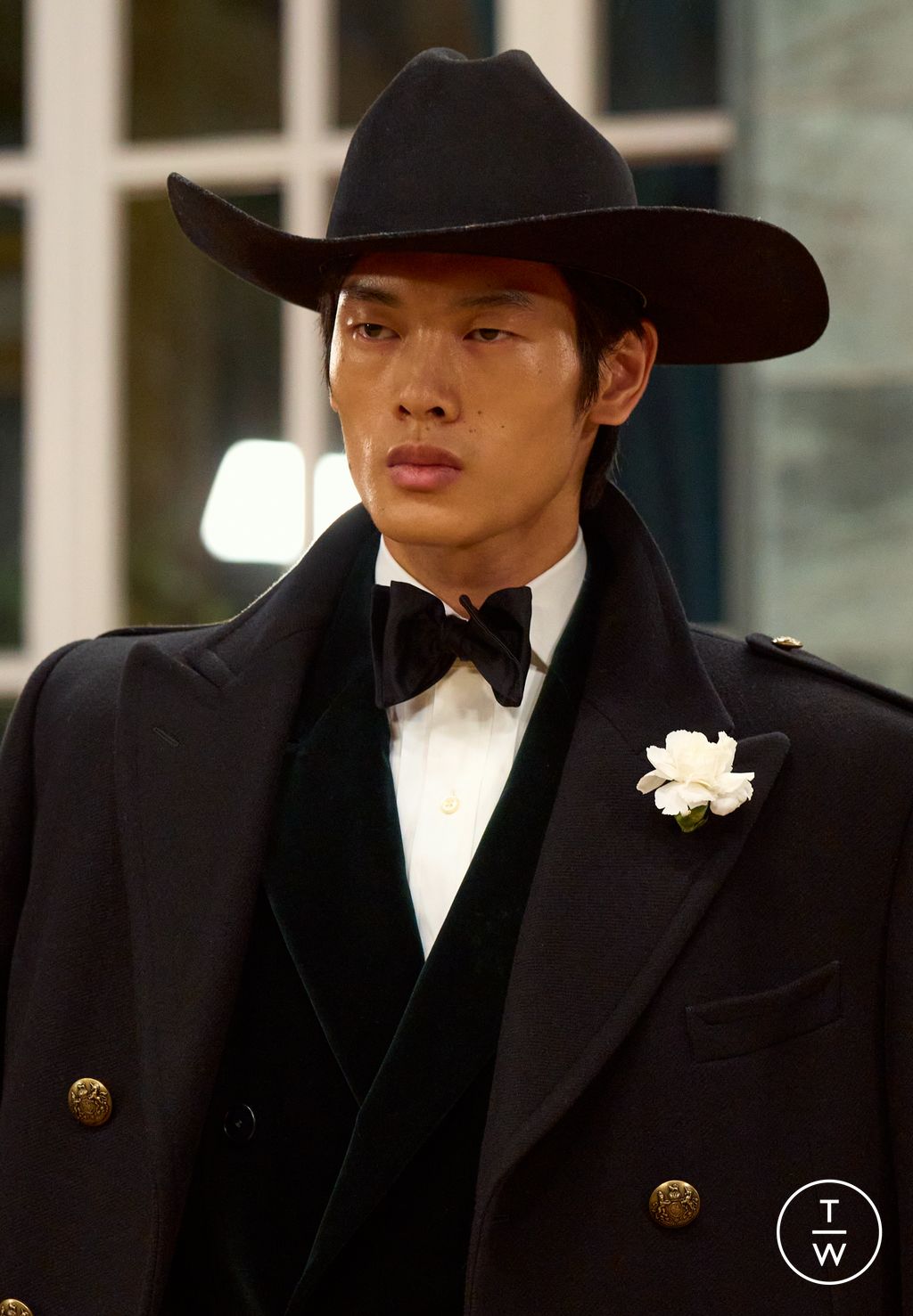 Fashion Week Milan Fall/Winter 2026 look 27 from the Polo Ralph Lauren collection menswear accessories