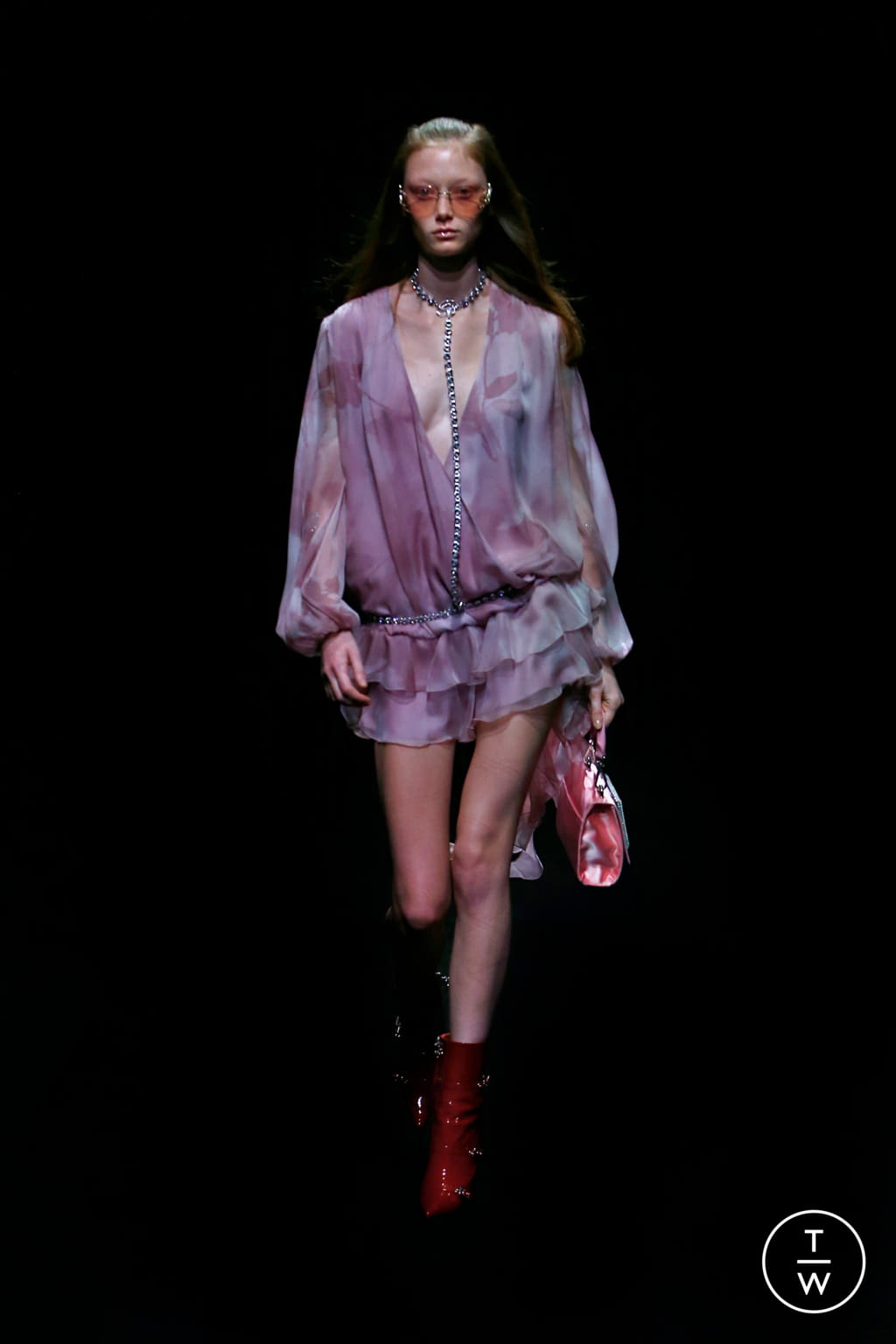 Fashion Week Milan Fall/Winter 2021 look 26 from the Blumarine collection womenswear