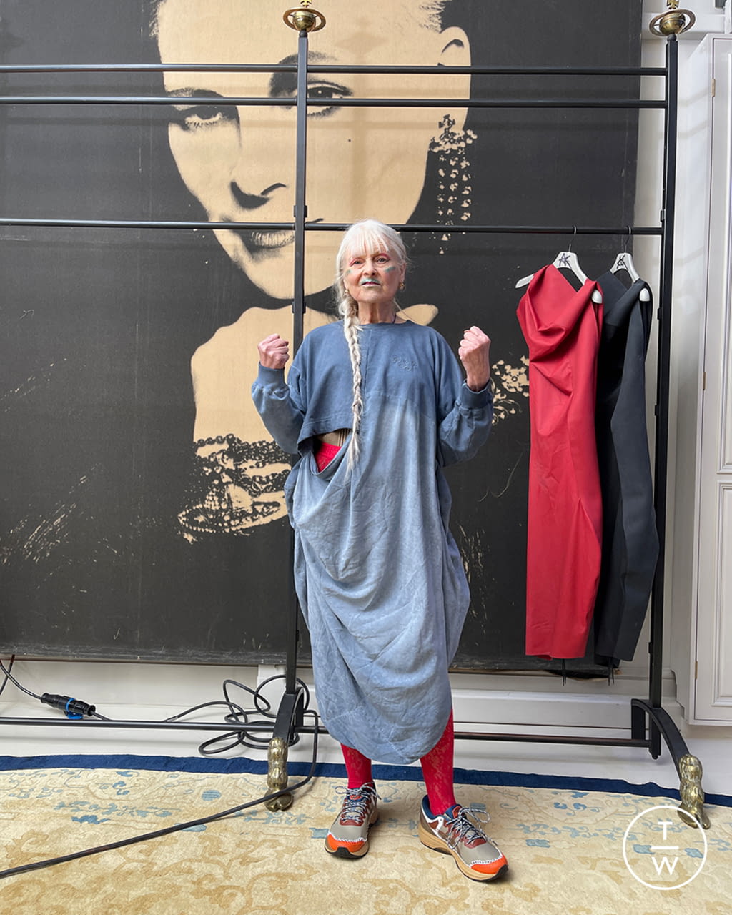 Fashion Week Paris Fall/Winter 2021 look 26 de la collection Andreas Kronthaler for Vivienne Westwood womenswear