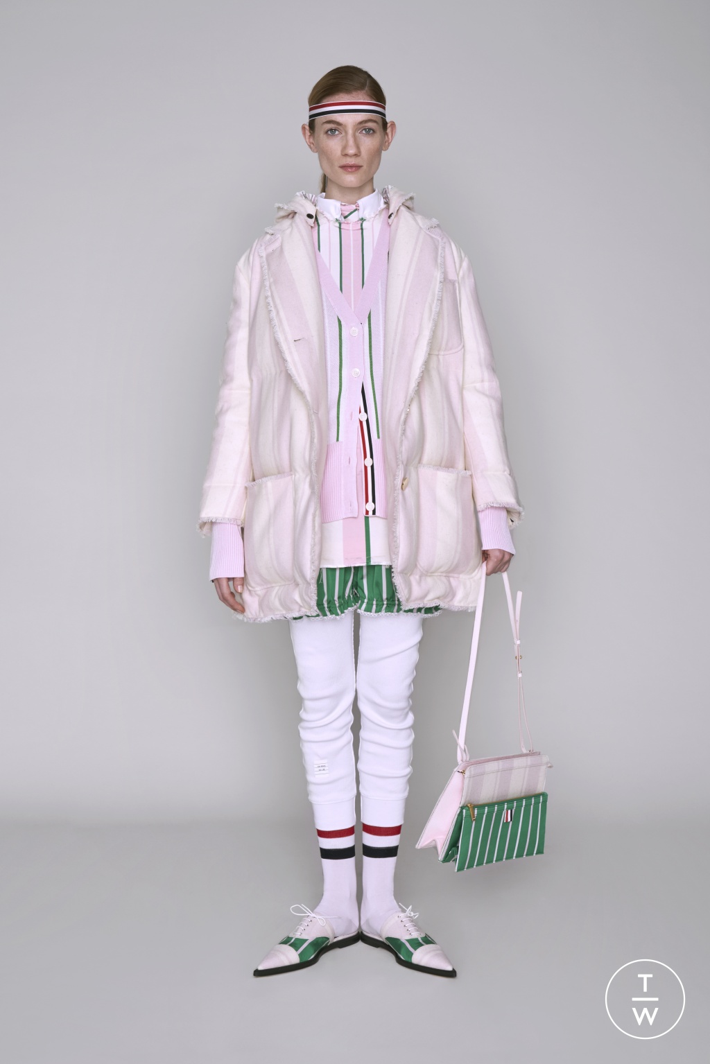 Fashion Week Paris Pre-Fall 2019 look 26 from the Thom Browne collection 女装